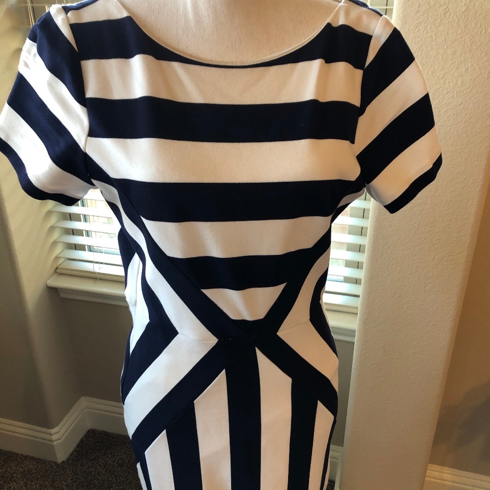 Esley Body Con Striped Dress